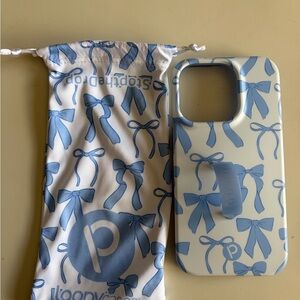 Loopy Case Blue Bow Pattern Phone Case